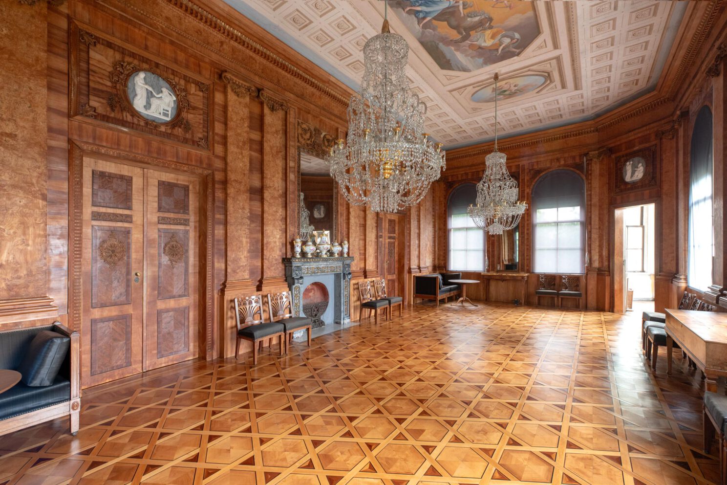 Saal im Obergeschoss nach der Sanierung, Foto von Michael Lüder ©SPSG